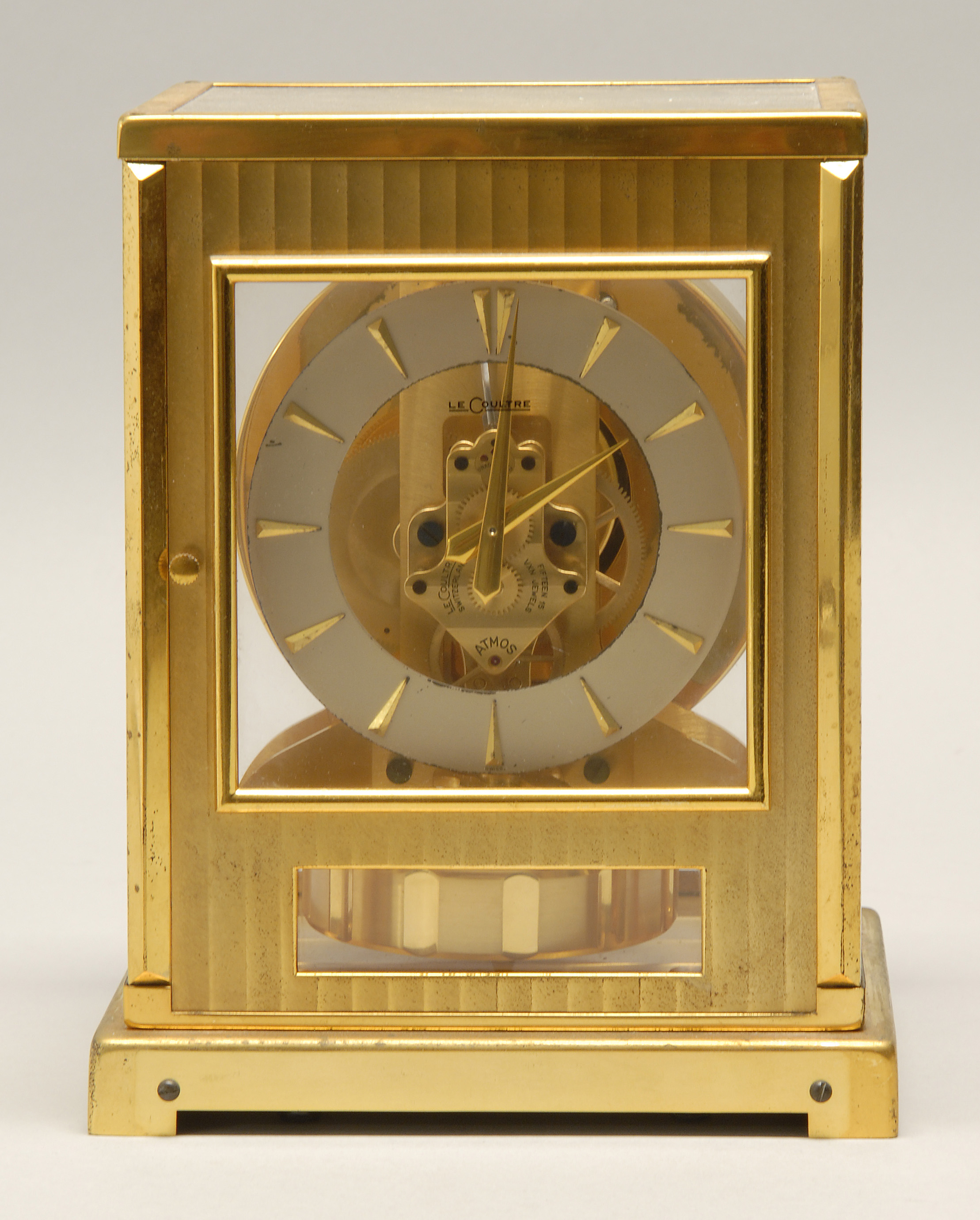 Appraisal: ATMOS CLOCK BY LECOULTRE In brass case with perpetual motion