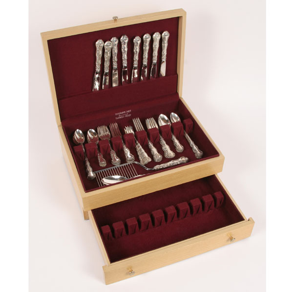 Appraisal: Gorham sterling silver Stasbourg pattern flatware service for eight including