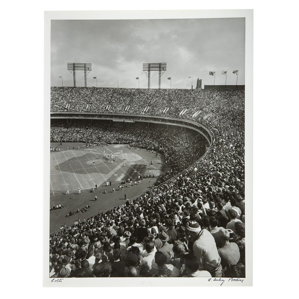 Appraisal: A Aubrey Bodine Colts American - Gelatin silver print signed