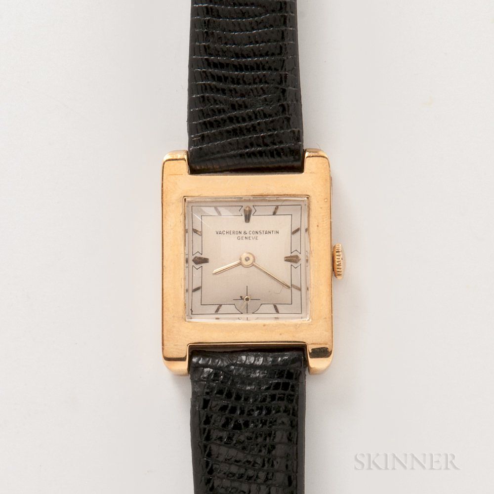 Appraisal: Vacheron Constantin kt Gold Wristwatch Vacheron Constantin kt Gold Wristwatch