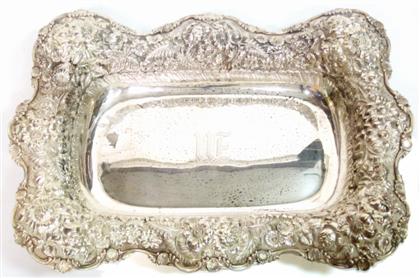 Appraisal: Sterling silver bread tray stieff early th century