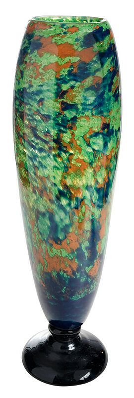 Appraisal: Monumental Charles Schneider Art Glass Vase Charles Schneider French -