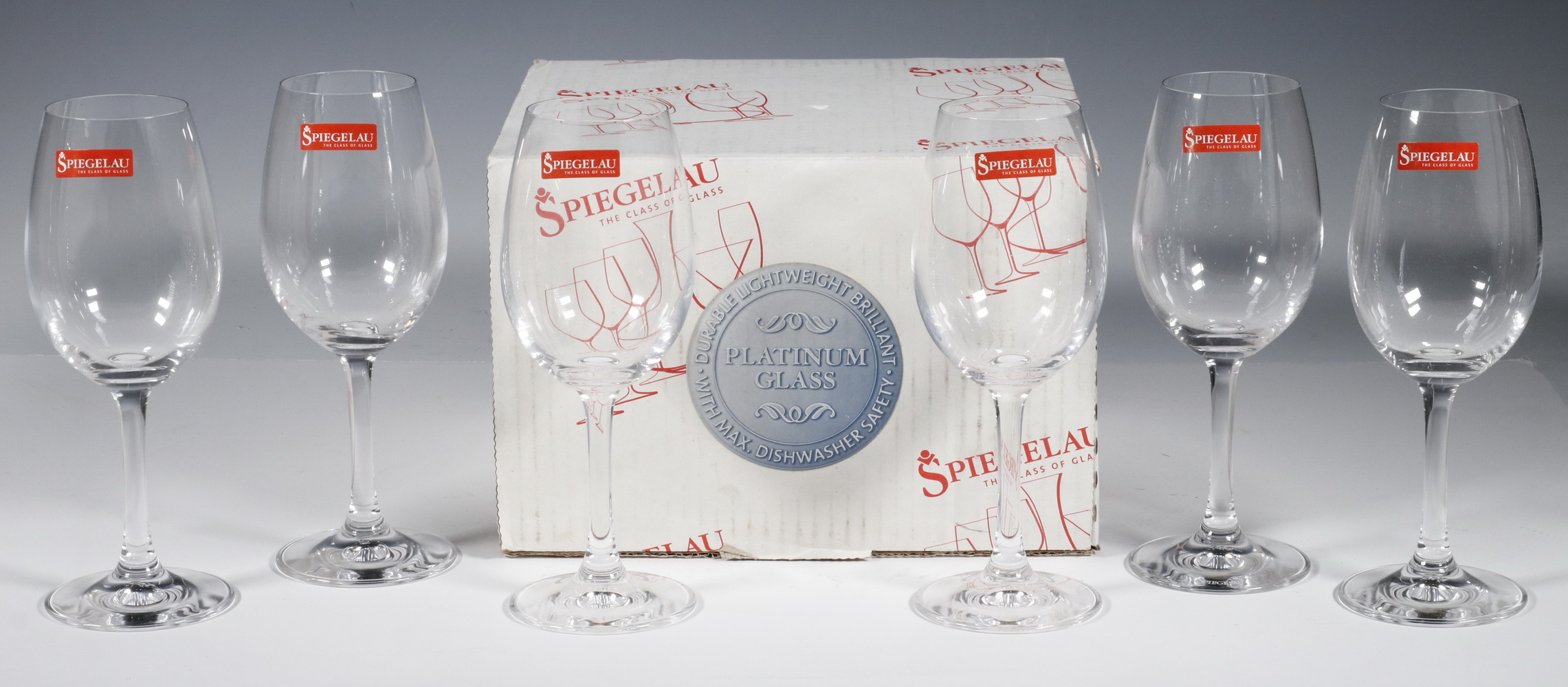 Appraisal: SPIEGELAU GERMAN WINE GLASSES Festival German Crystal White Wine Glasses