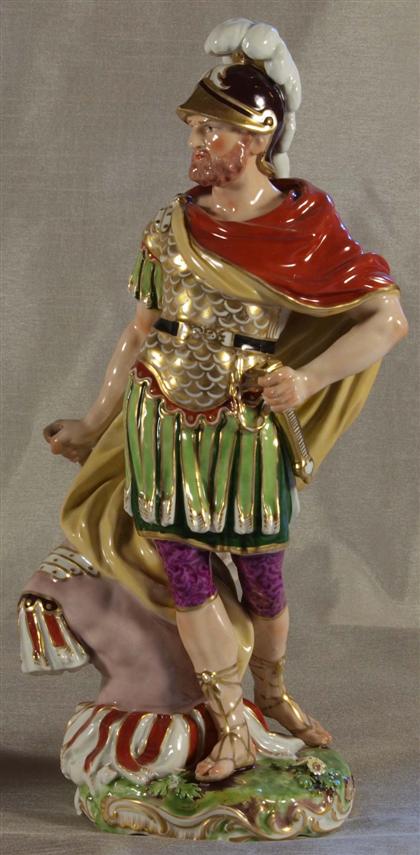 Appraisal: Large Derby porcelain figure of Achillesearly th century