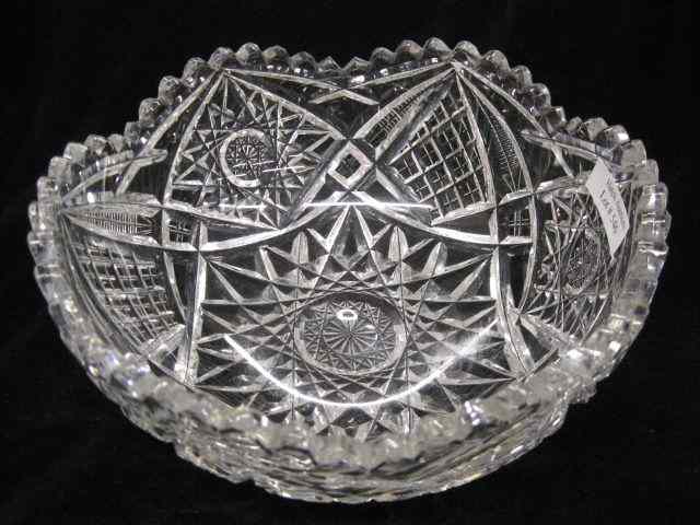 Appraisal: Brilliant Period Cut Glass Bowl ''