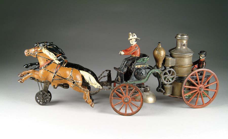 Appraisal: HORSE DRAWN PUMPER BY PRATT LETCHWORTH Has nickel boiler with