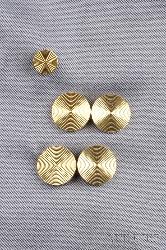 Appraisal: kt Gold Cuff Links and Tie Tack Van Cleef Arpels