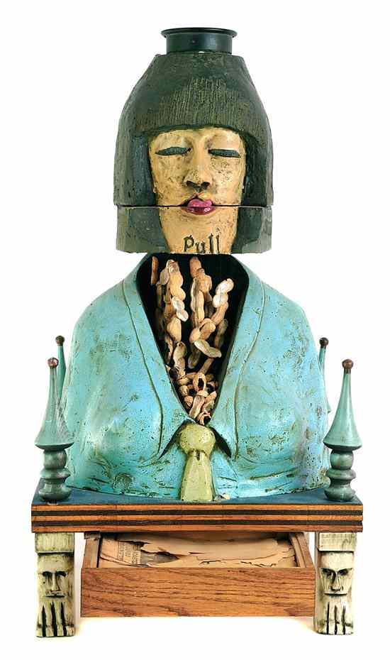 Appraisal: William Entwhistle American th century Peanut Man mixed media sculpture