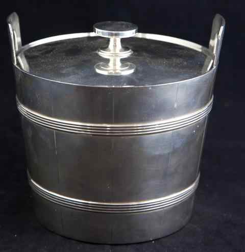 Appraisal: TIFFANY CO SILVER ICE BUCKET no of bucket shape with