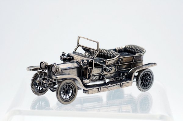 Appraisal: Silver miniature Franklin Mint sterling car Rolls Royce Silver Ghost