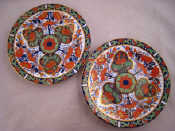 Appraisal: Two Oriental hand decorated plates each approx cm