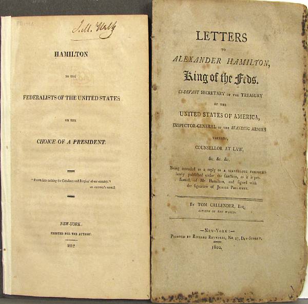 Appraisal: HAMILTON ALEXANDER vols including Observations on Certain Documents Contained in