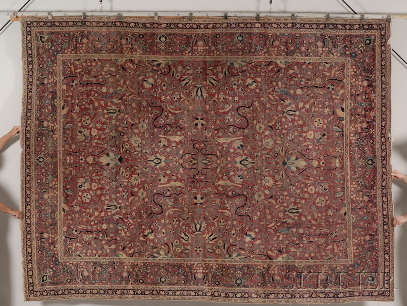 Appraisal: Kerman Carpet Southeast Persia last quarter th century small crude