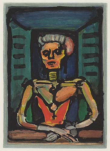 Appraisal: GEORGES ROUAULT Vielle Courtisane la Fen tre Color aquatint x