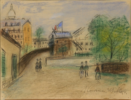 Appraisal: Maurice Utrillo French - Le Moulin de la Galette Signed