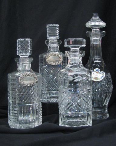 Appraisal: Group of four Waterford crystal decanters all one quart size