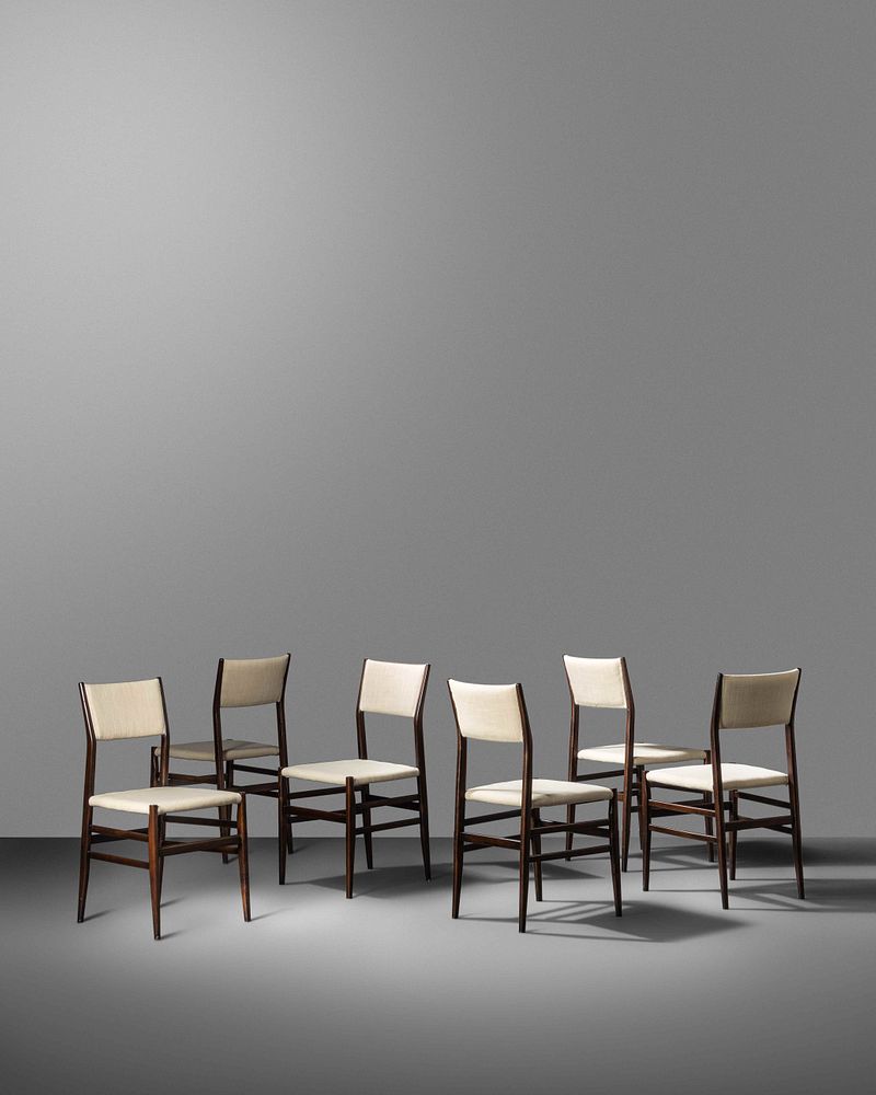 Appraisal: Gio Ponti Italian - Set of Six Leggera Chairs Cassina