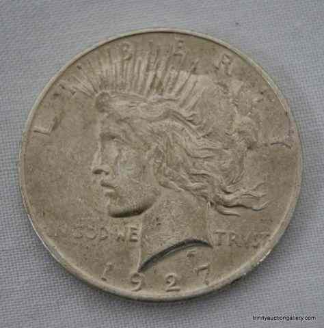 Appraisal: D Silver Peace Dollar CoinIs a semi key date Peace