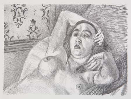 Appraisal: HENRI MATISSE Le repos du mod le Lithograph on China