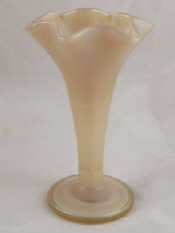 Appraisal: An opalescent glass trumpet vase ht cm