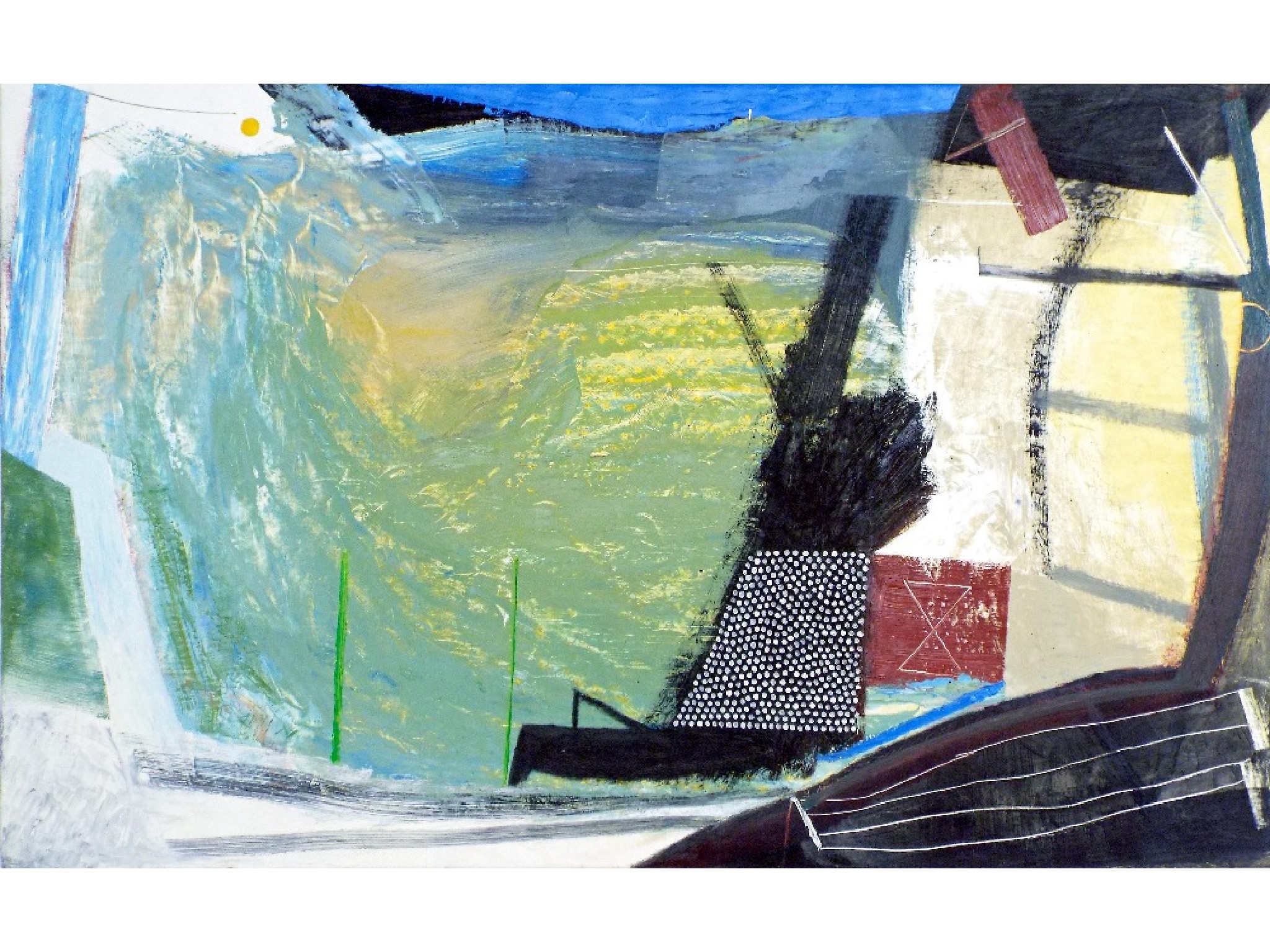 Appraisal: Matthew Lanyon born - 'White Boat II' signed titled and