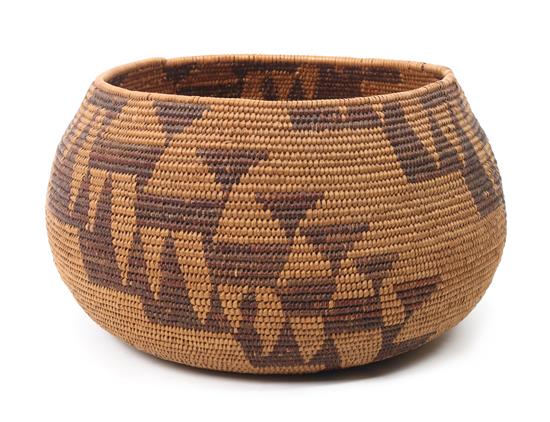 Appraisal: Sale Lot A Maidu Basket Bowl having two-color geometric decoration