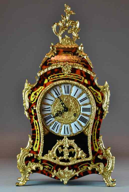 Appraisal: A French Boullework Style Mantle ClockFitted with gilt bronze mounts