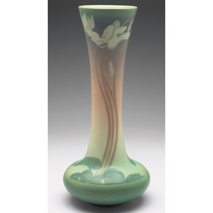 Appraisal: Good Rookwood vase Vellum glaze with a with a beautifully