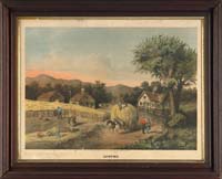 Appraisal: HASKELL ALLEN Publisher th Century AUTUMN Large folio colored lithograph