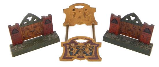 Appraisal: Three Judd Co cast-metal desk accessories including pair bookends and