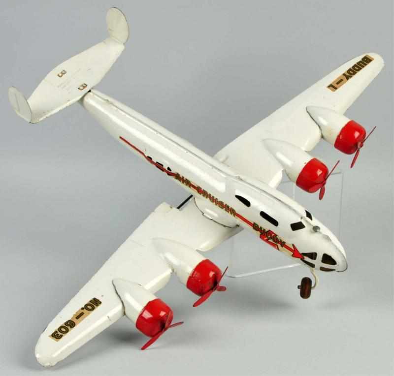 Appraisal: Pressed Steel Buddy L Air-Cruiser Airplane Toy Description American Decals