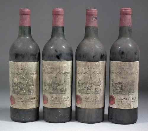 Appraisal: Four bottles of Chateau Leoville Lascases Saint Julien - levels