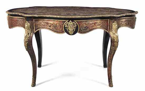 Appraisal: A Napoleon III Boulle and Gilt Metal Mounted Center Table