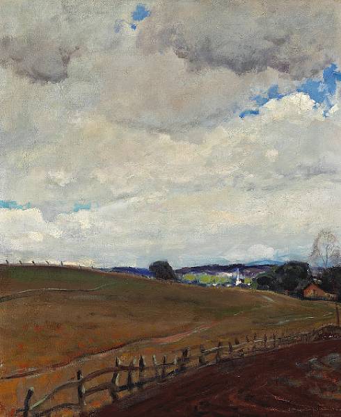 Appraisal: Arthur Hill Gilbert American - Open Fields and Passing Clouds