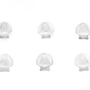 Appraisal: Six Silver Shell-Form Salt Cellars by Tiffany Co New York