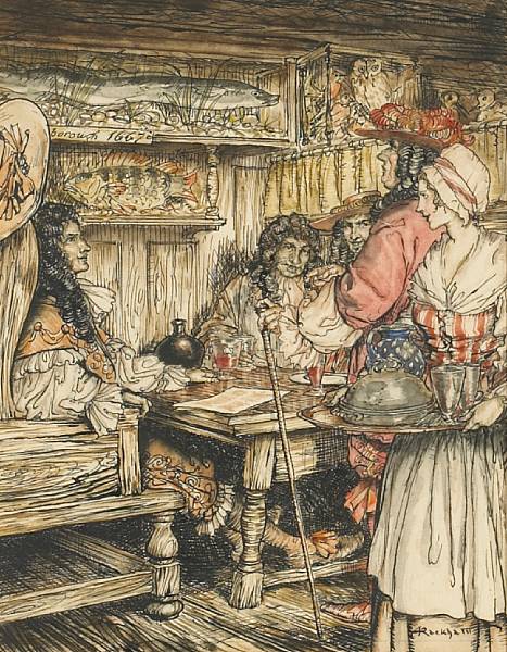 Appraisal: RACKHAM ARTHUR Original illustration pen and ink and watercolor on