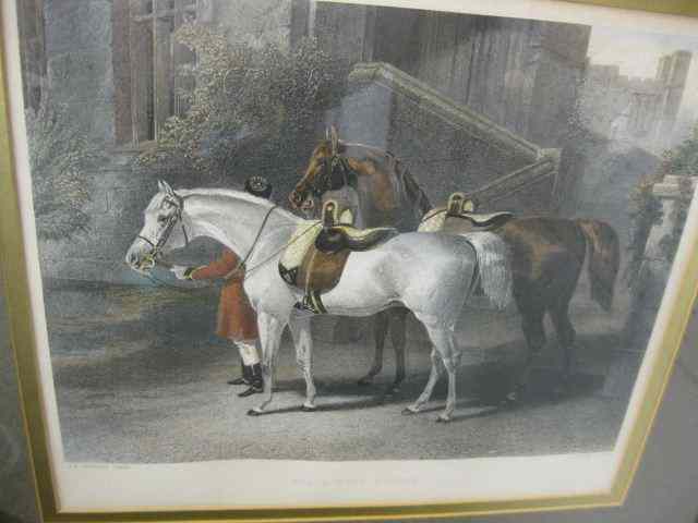 Appraisal: Engraving ''The Queen's Horses''after John Heering image area '' x