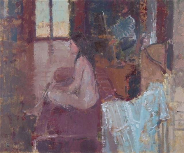 Appraisal: THOMAS JOHN COATES British b Artist and nude model initialled