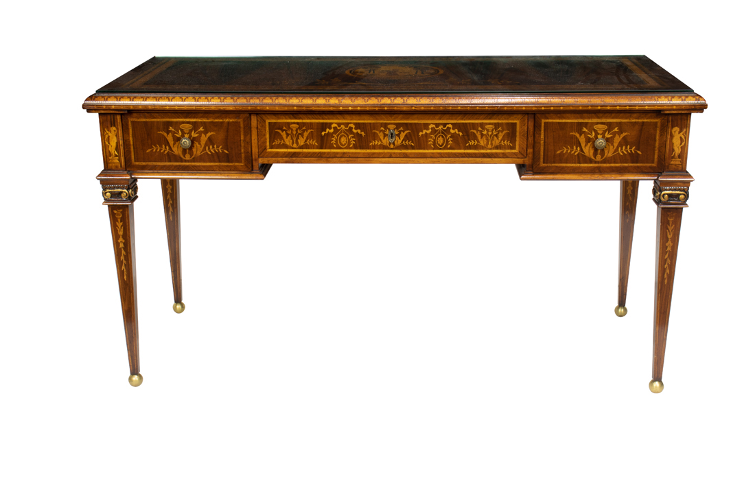 Appraisal: A LOUIS XVI STYLE INLAID BUREAU PLAT A Louis XVI