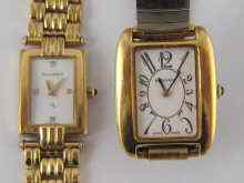 Appraisal: Two lady's gold plated quartz wrist watches by Bucherer