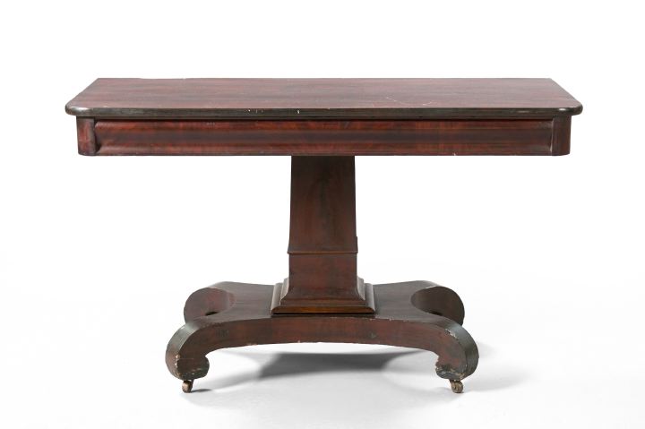 Appraisal: American Late Classical Mahogany Console Table second quarter th century