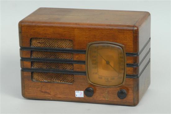 Appraisal: EMERSON VINTAGE WOOD CASED RADIO Property from the home of