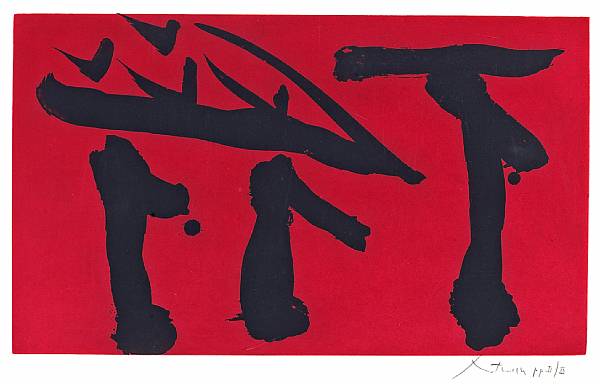 Appraisal: Robert Motherwell American - Put out All Flags B -