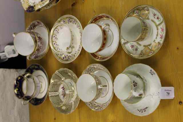 Appraisal: A SPODE PATTERN TEA CUP and saucer another Spode cup