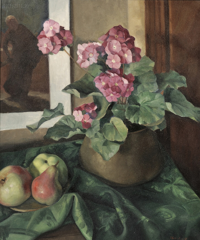 Appraisal: Gertrude Martin Tonsberg American - Still Life with Primroses and