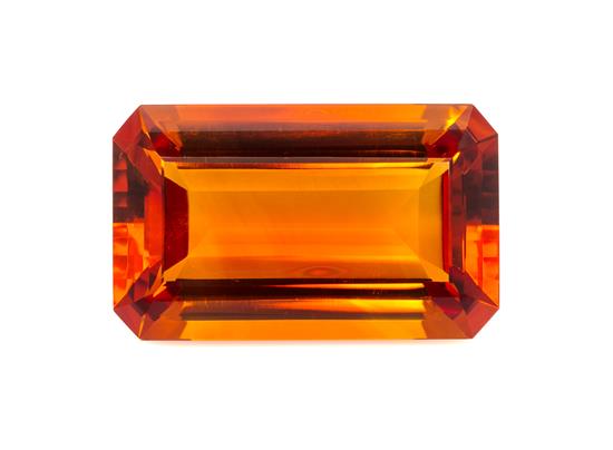 Appraisal: Sale Lot A Carat Octagonal Step Cut Citrine measuring approximately