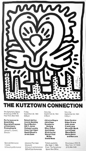 Appraisal: The Kutztown Connection Haring Keith American - printed pencil signed