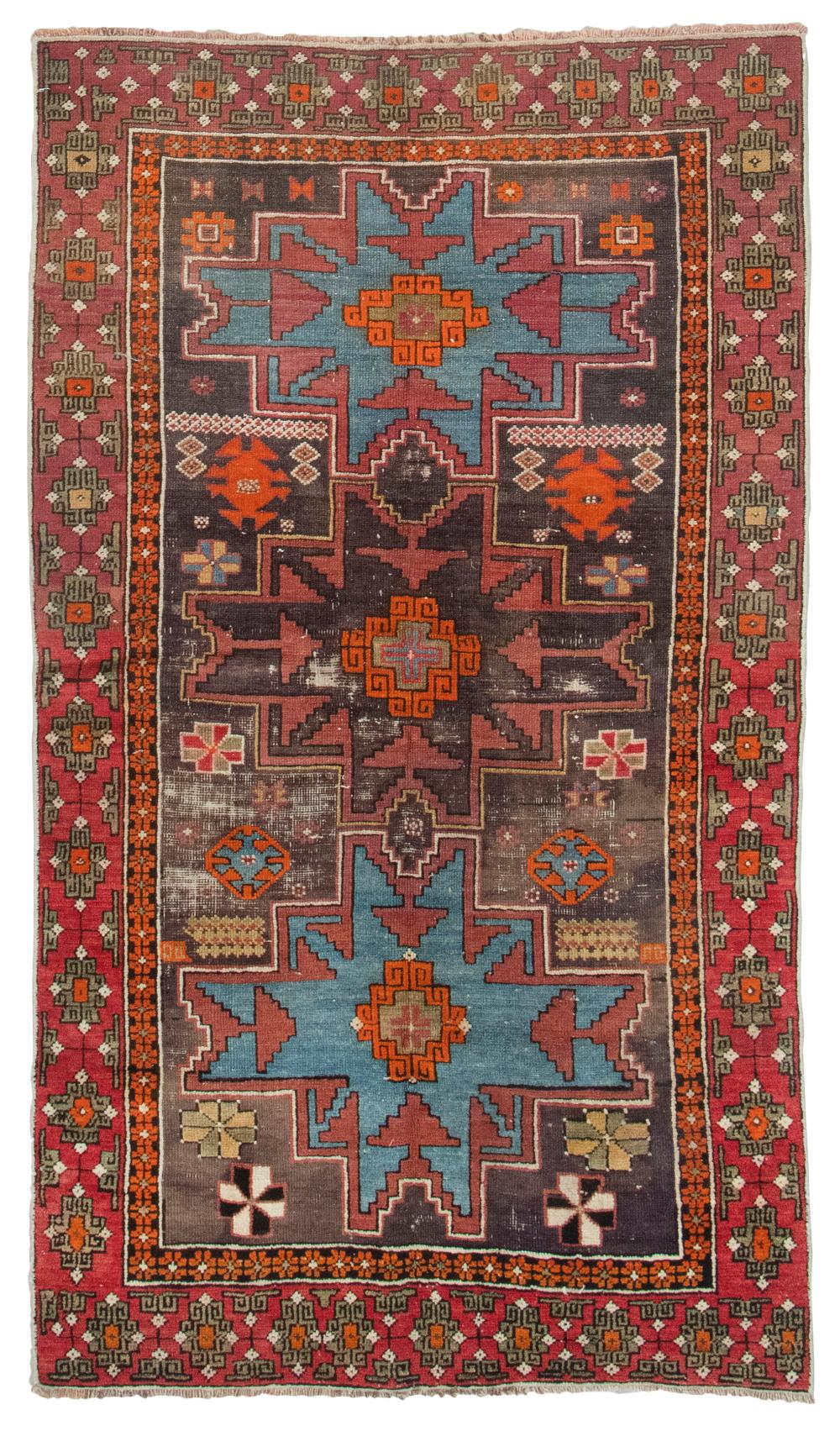 Appraisal: CAUCASIAN RUG X LATE TH CENTURYCAUCASIAN RUG ' X '