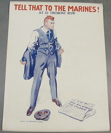 Appraisal: - World War I poster- Tell It To The Marines