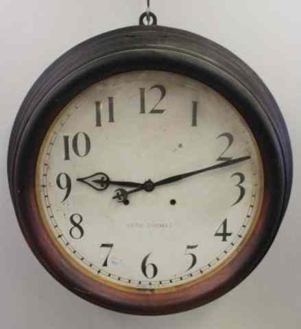 Appraisal: Large Seth Thomas Station Clock A nice rare size From